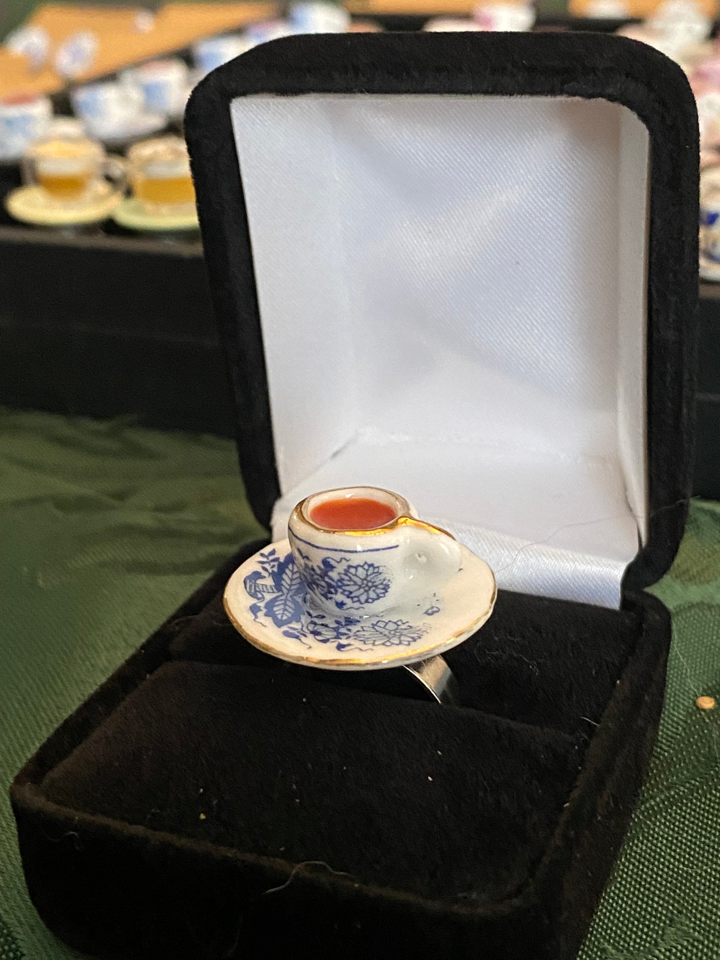 Fancy Tea Cup Ring