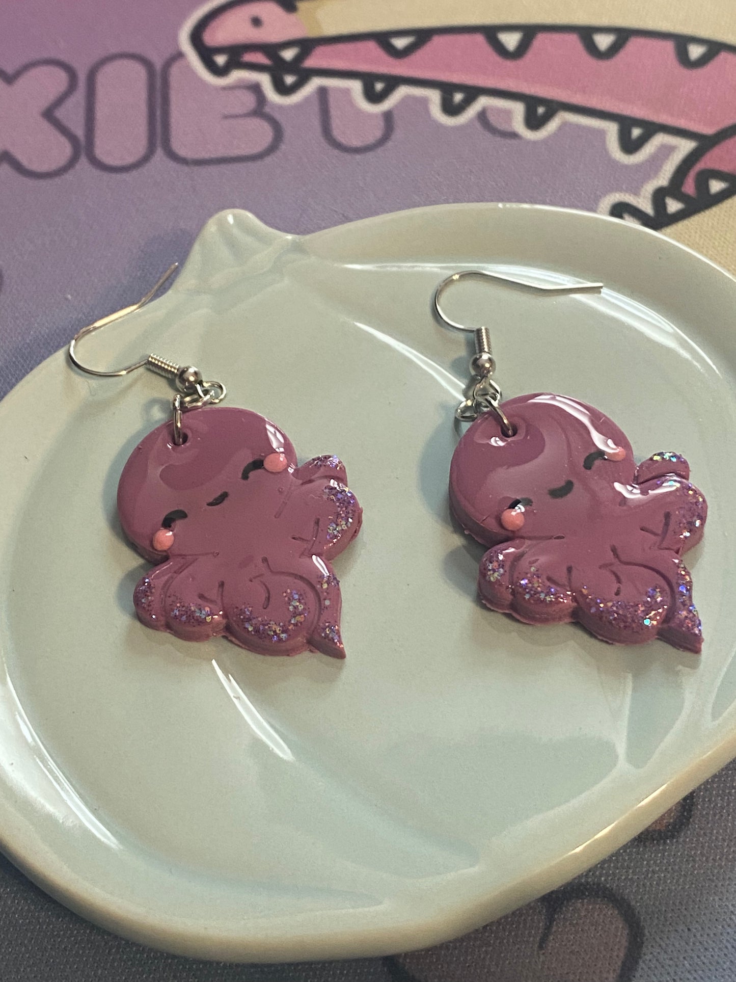Kawaii Octopus Earrings