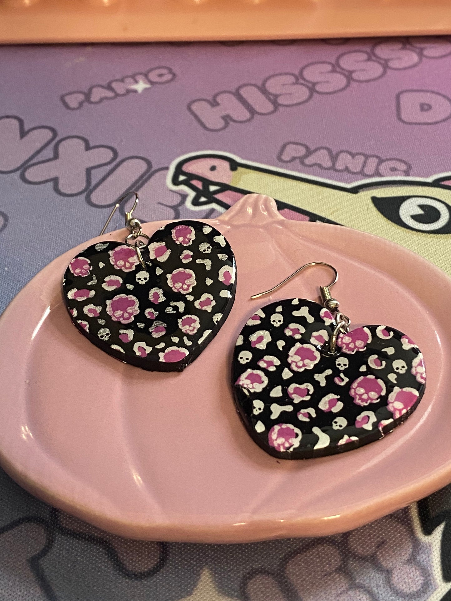 Leopard Skull Hearts