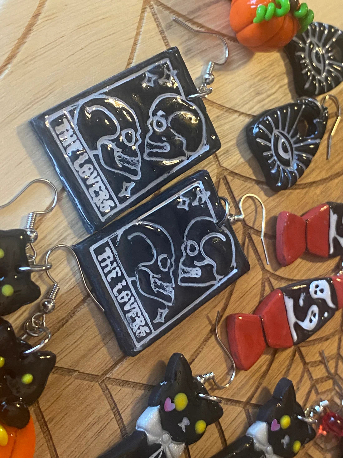 Halloween Polymer Clay Statement Earrings