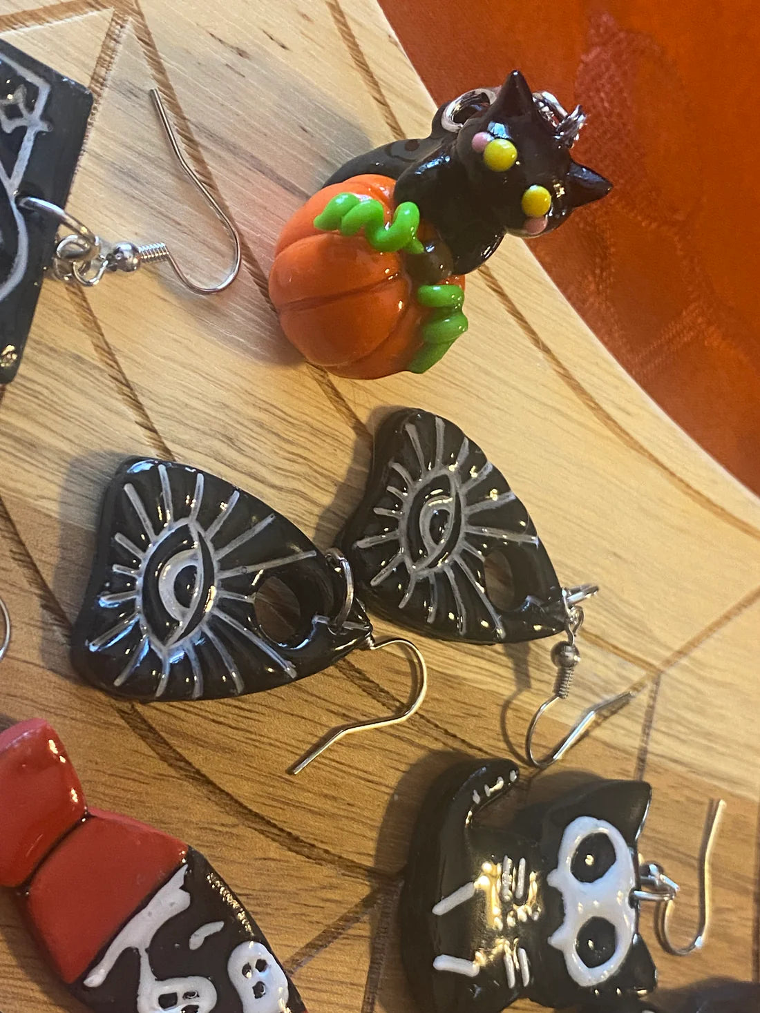 Halloween Polymer Clay Statement Earrings