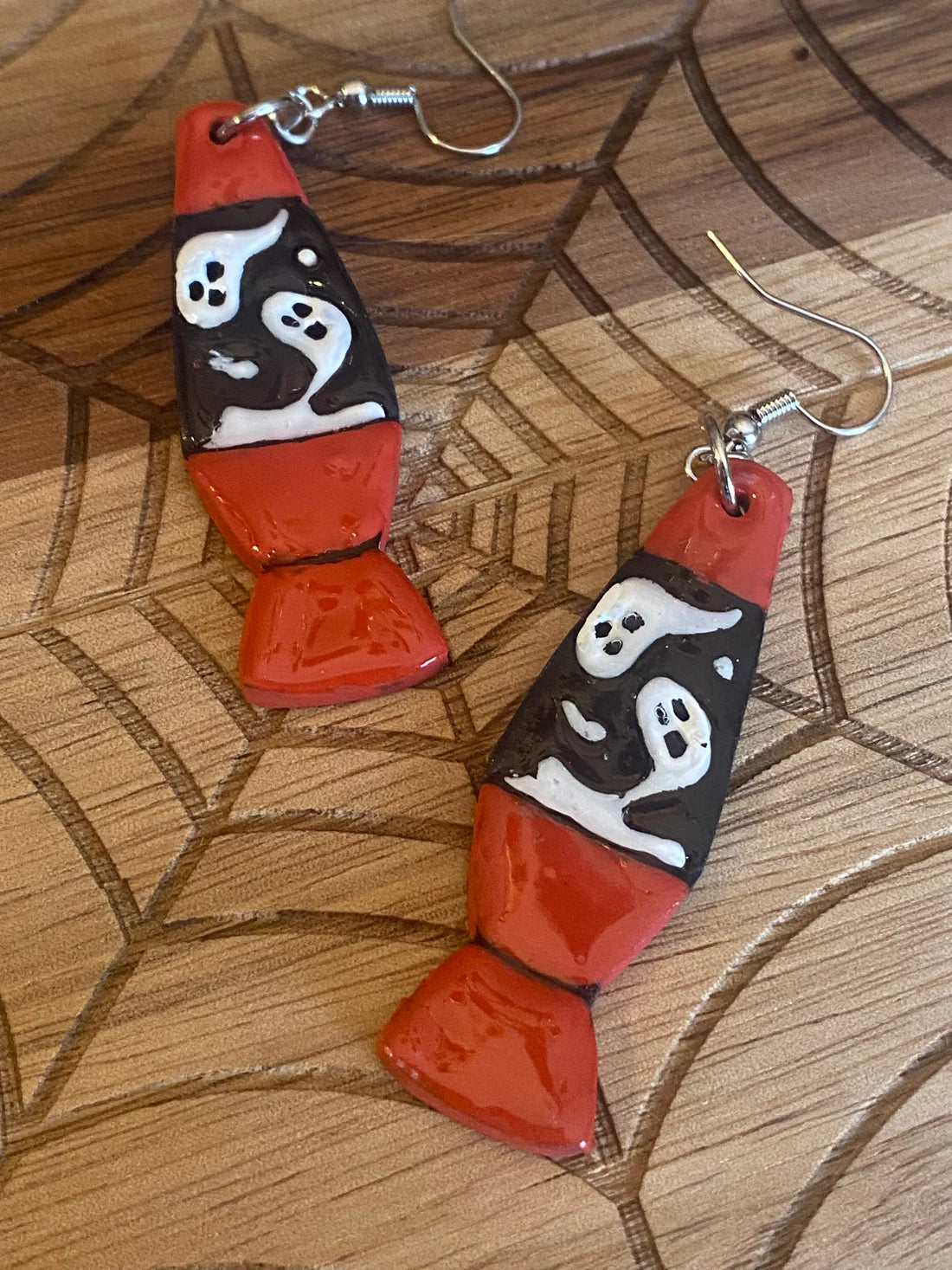 Halloween Polymer Clay Statement Earrings