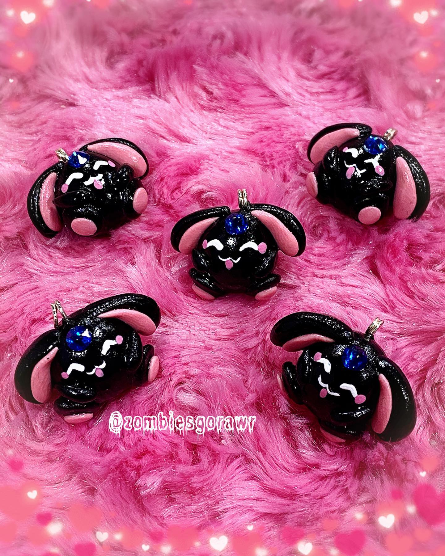 Magical Black Bunny Charm