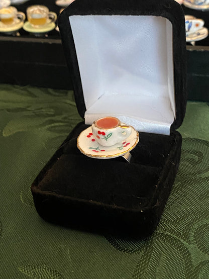 Fancy Tea Cup Ring