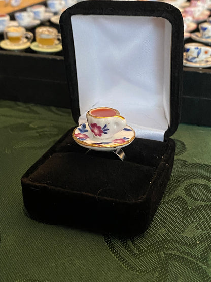 Fancy Tea Cup Ring