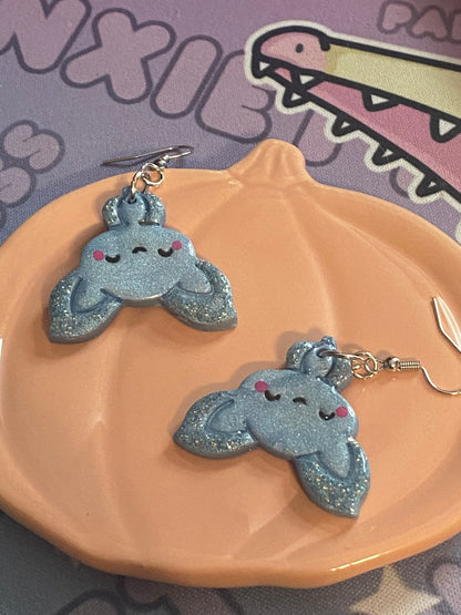 Cute Glittery Bat Earrings