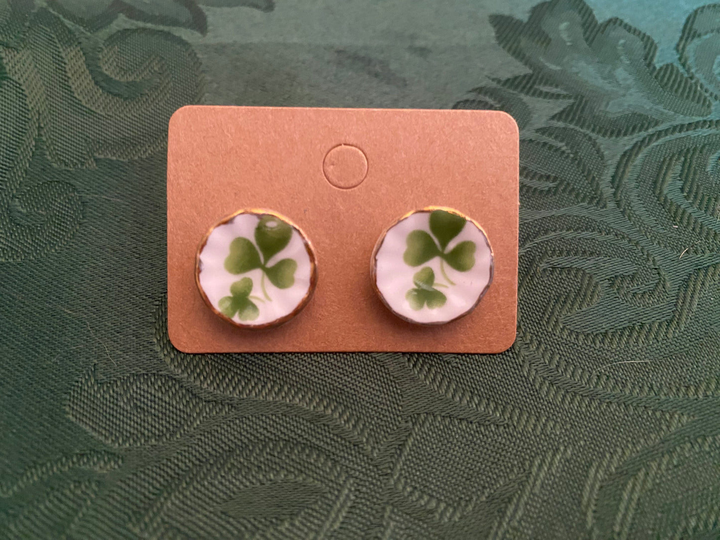 Fancy Dish Stud Earrings