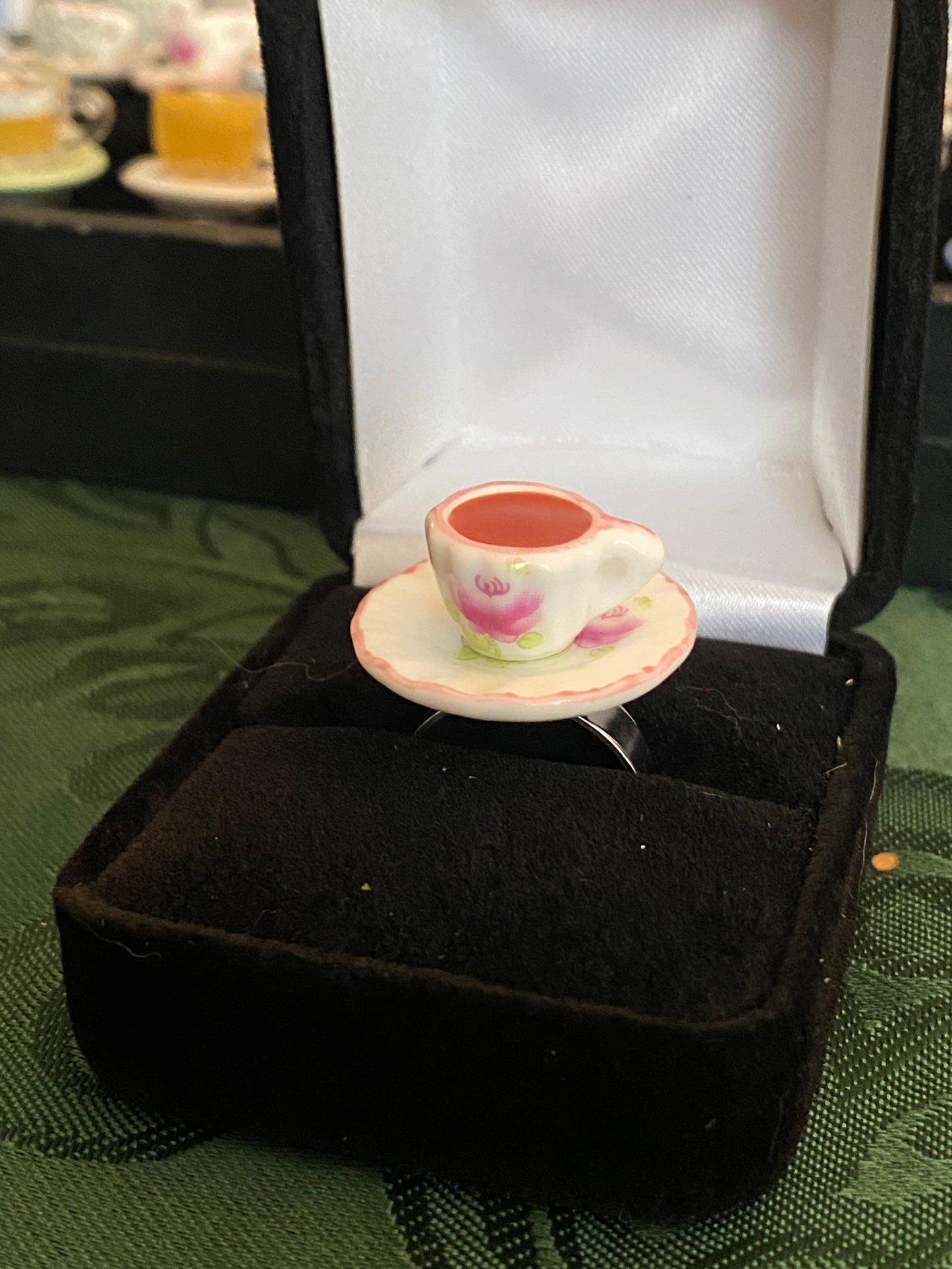 Fancy Tea Cup Ring