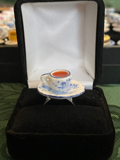 Fancy Tea Cup Ring