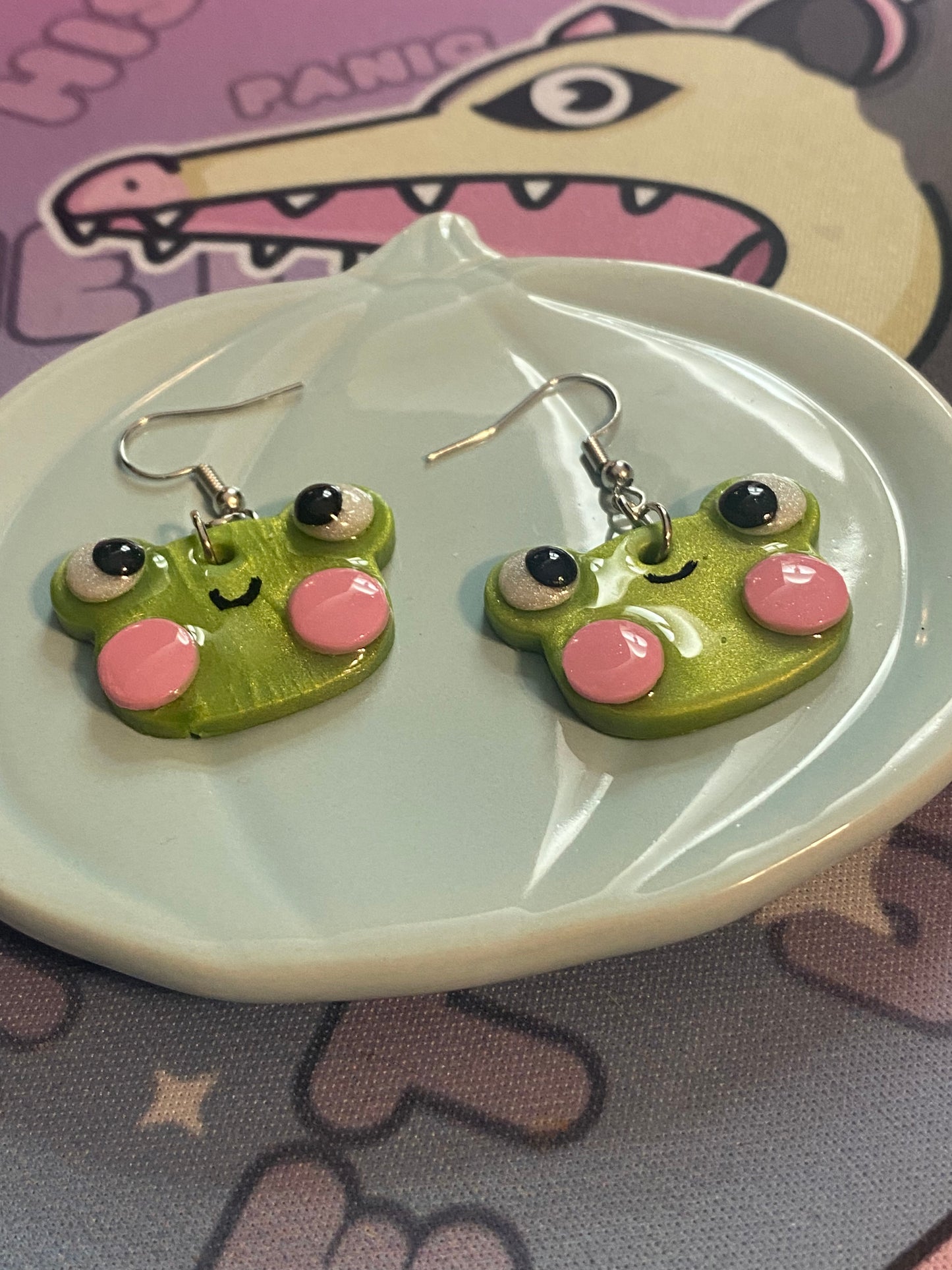 Kawaii Frog Earrings