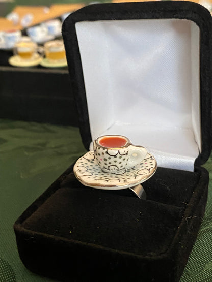 Fancy Tea Cup Ring