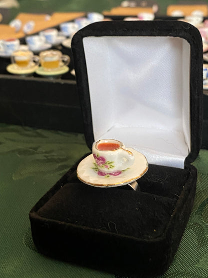 Fancy Tea Cup Ring