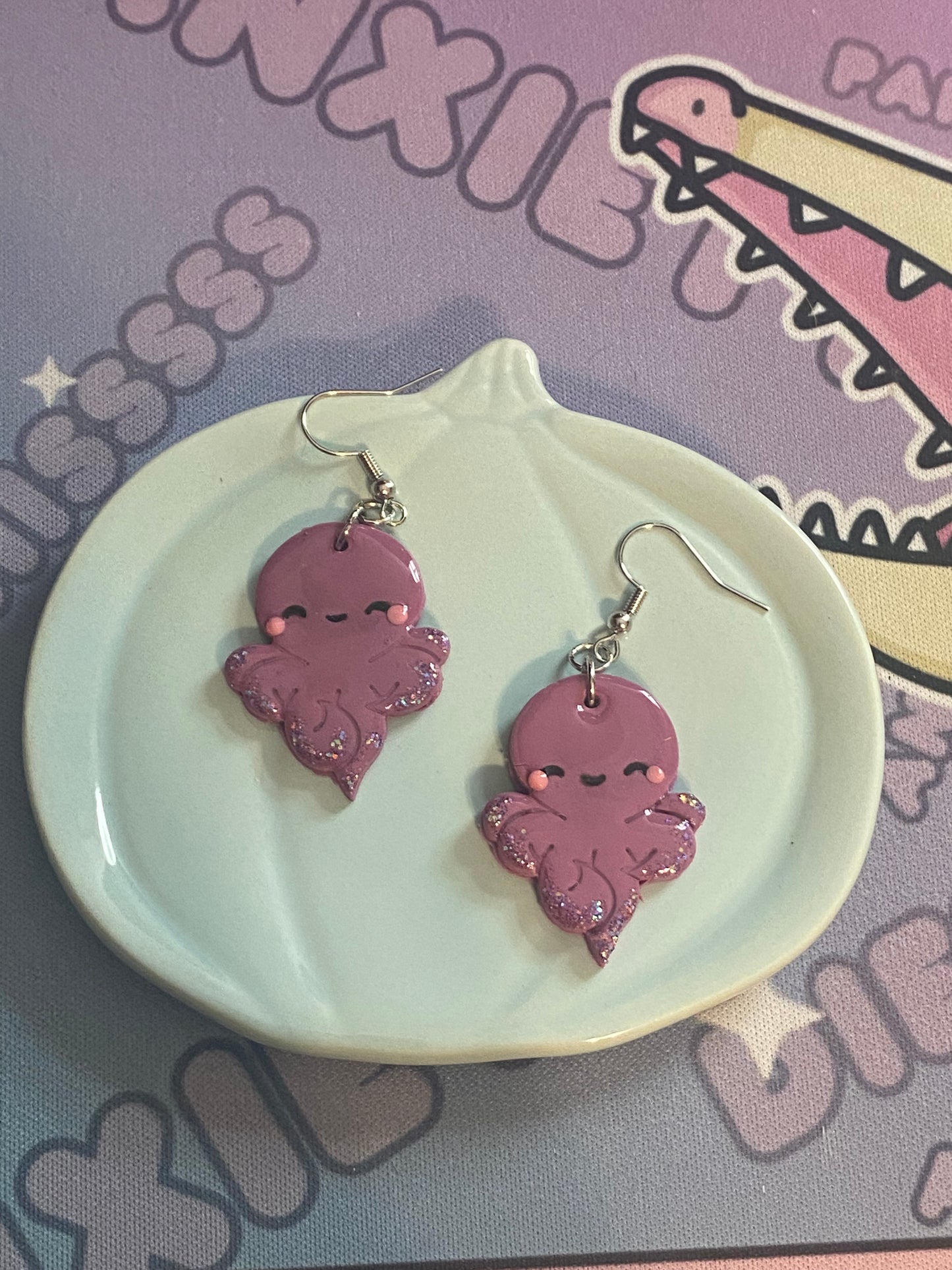 Kawaii Octopus Earrings