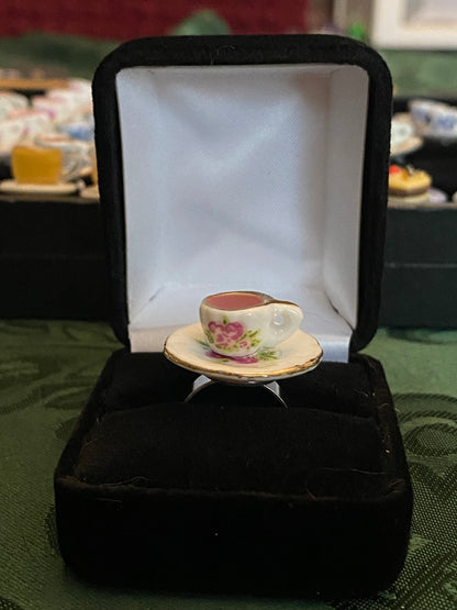 Fancy Tea Cup Ring