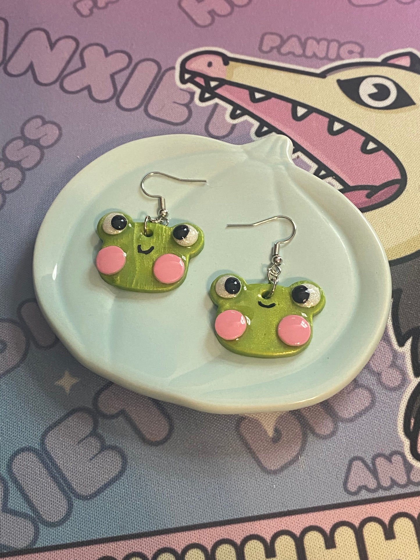Kawaii Frog Earrings