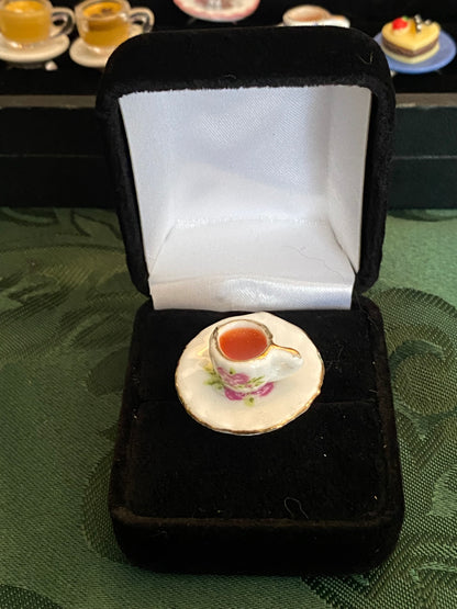 Fancy Tea Cup Ring