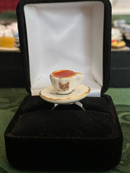 Fancy Tea Cup Ring