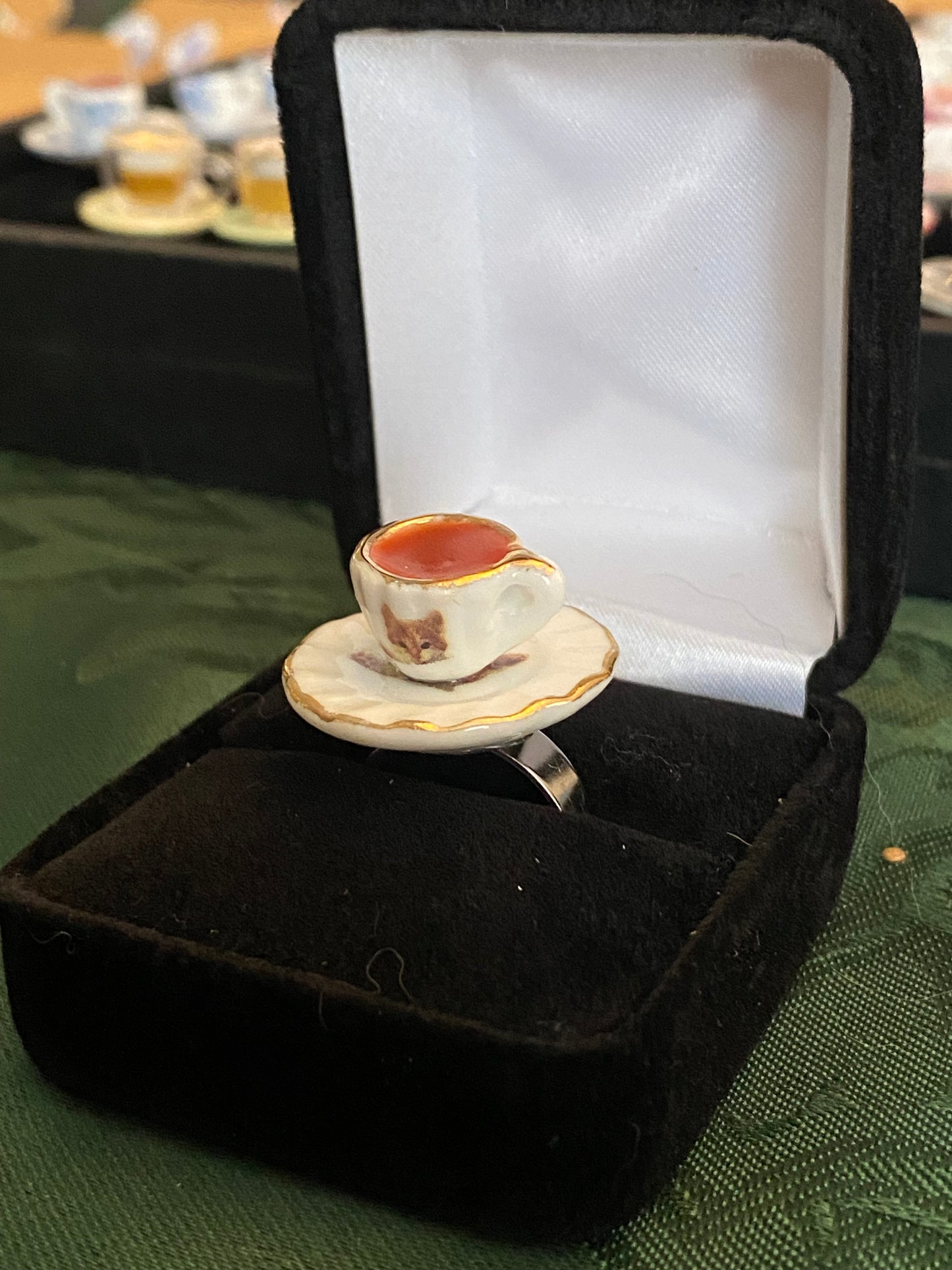 Fancy Tea Cup Ring