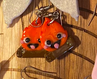 Whimsical Character Polymer Clay Earrings