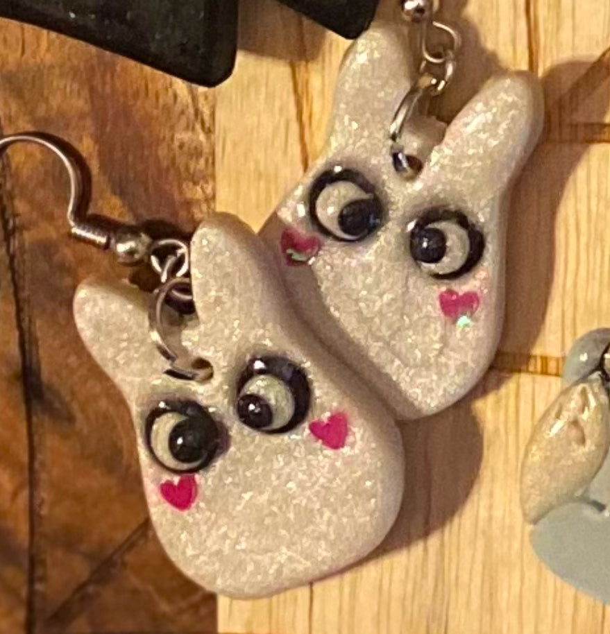 Whimsical Character Polymer Clay Earrings