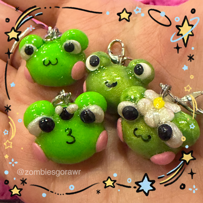 Kawaii Frog or Mushroom Charm