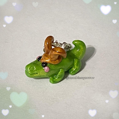 Gator Boi Polymer Clay Charm