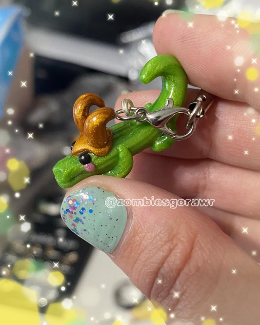 Gator Boi Polymer Clay Charm