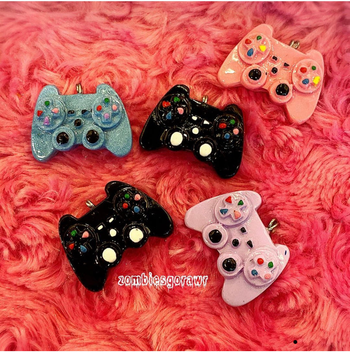 Controller Polymer Clay Charm