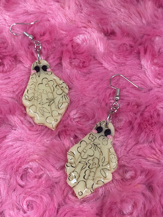 Floral Sheet Glow In The Dark Earrings