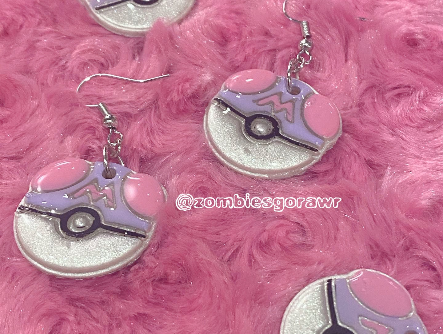 Master Catch Em Ball Polymer Clay Earrings