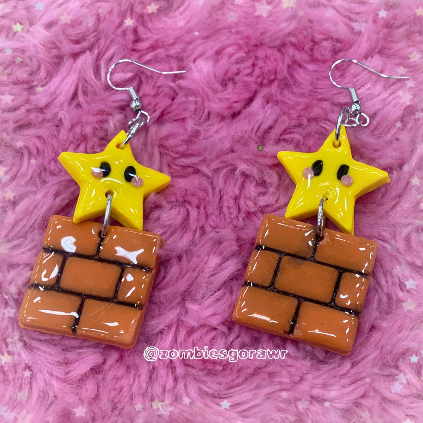 Star Power Brick Earrings